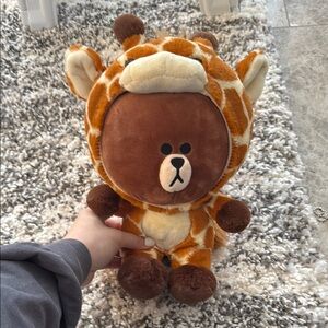 browns Giraffe Costume Plush Toy